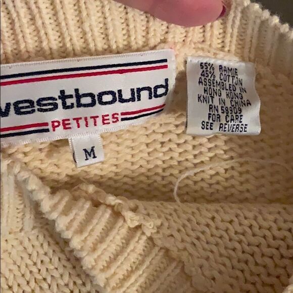Vtg 80s/90s Westbound Petites long sweater - Picture 8 of 8